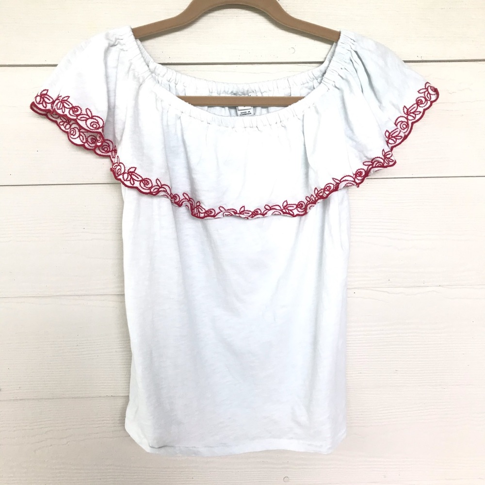 J.CREW Embroidered Top